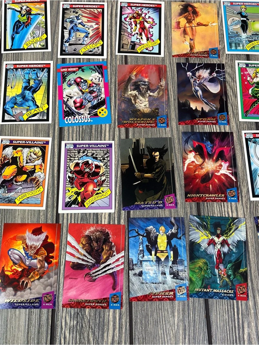 Super Hero and Villain Trading Cards